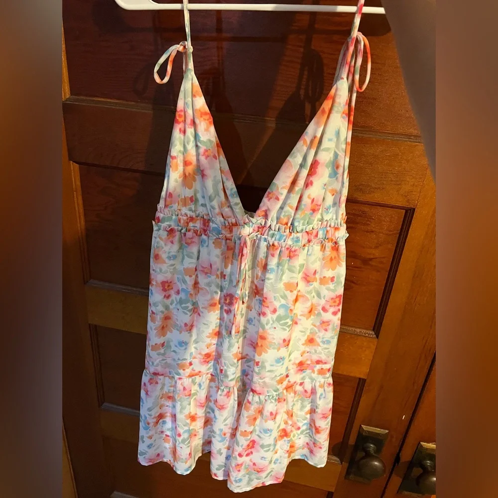 Princess Polly Dionne Mini Dress Pink Multi - Picture 2 of 4